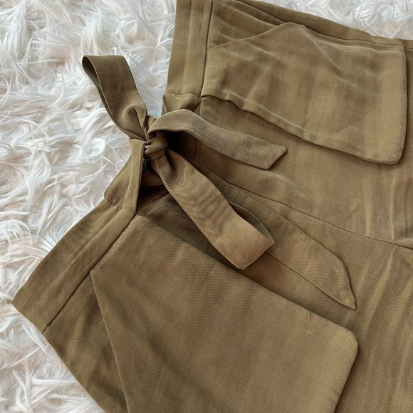 Mango Khaki High Waist Shorts - Picture 2 of 6